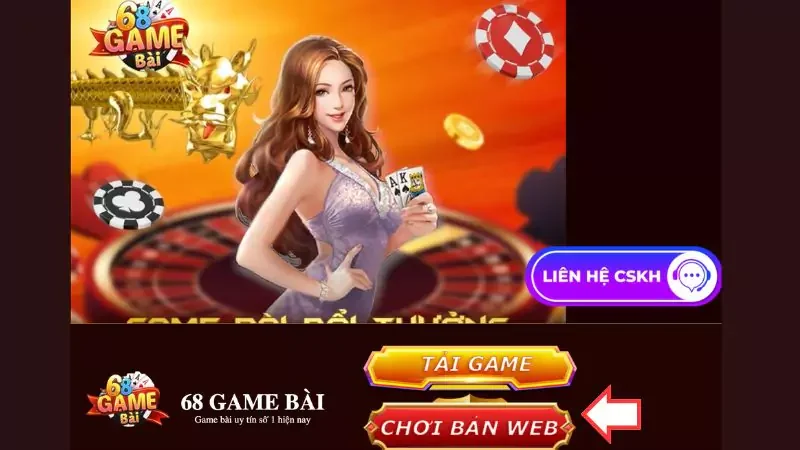 Truy cập vào trang chủ của cổng game